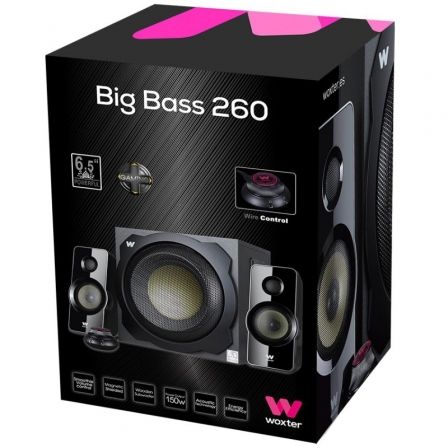 WOXTER Big Bass 260 Altavoces 2.1 150W